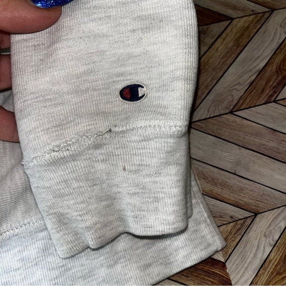 Champion UMASS Reverse Weave‎ Crew Neck Heavyweight Sweatshirt Large Gray Cotton - Picture 6 of 13